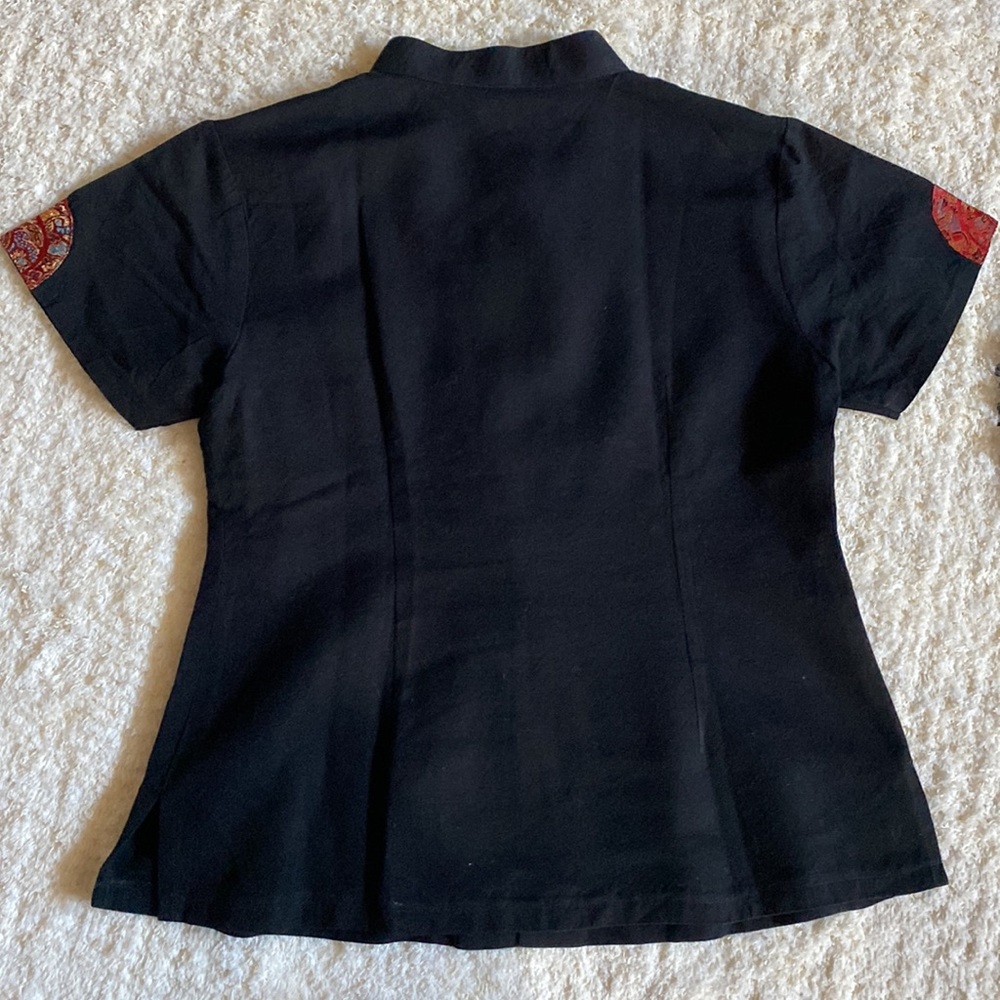 Asian-inspired Black Top - Picture 3 of 5